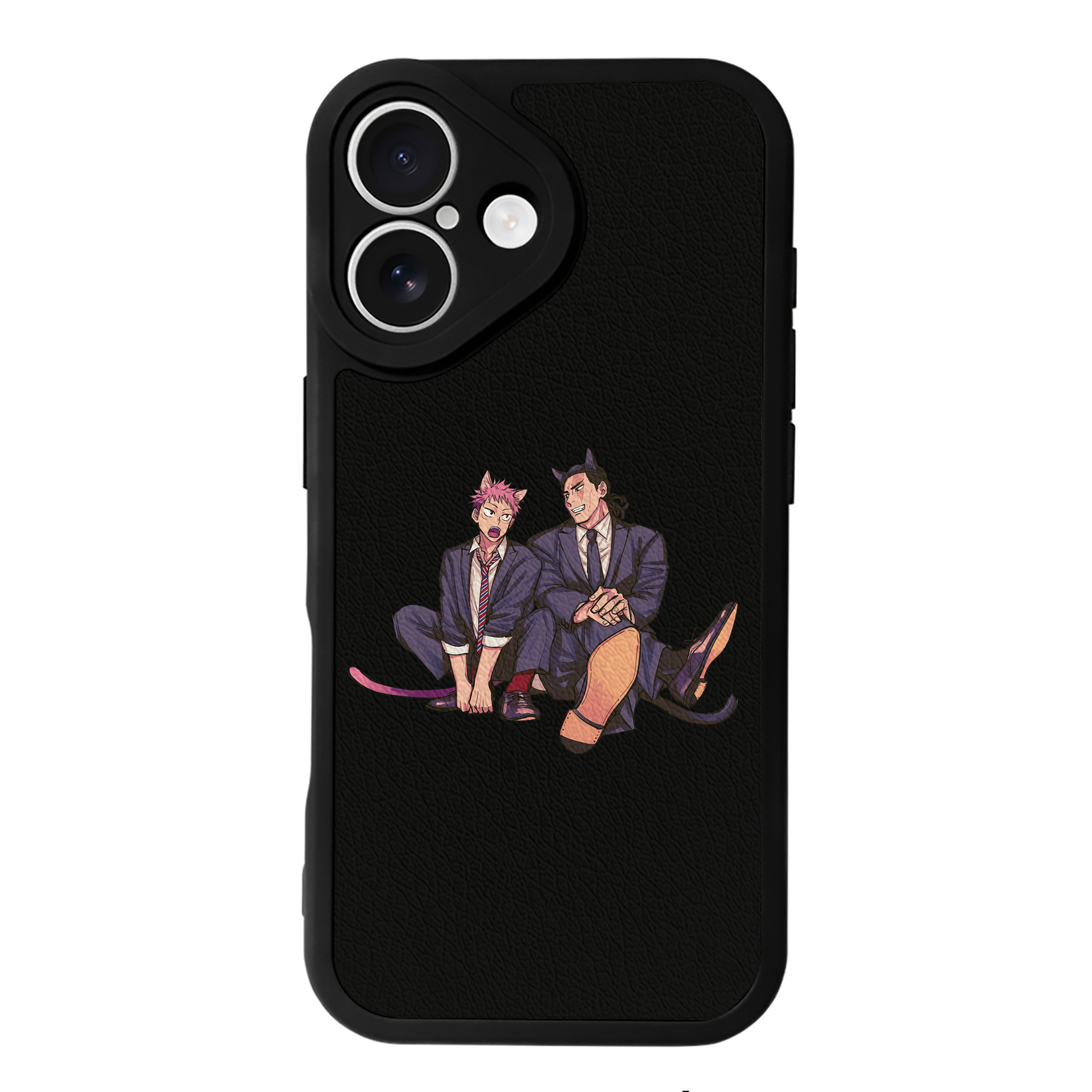 （画像用） 呪術廻戦 Jujutsu Kaisen 【iPhone 16シリーズ対応】シリコンスマホケース（レザー調） 材質：シリコン